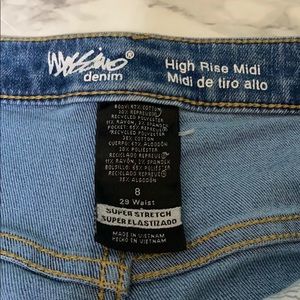 High Rise Midi Mossimo Shorts